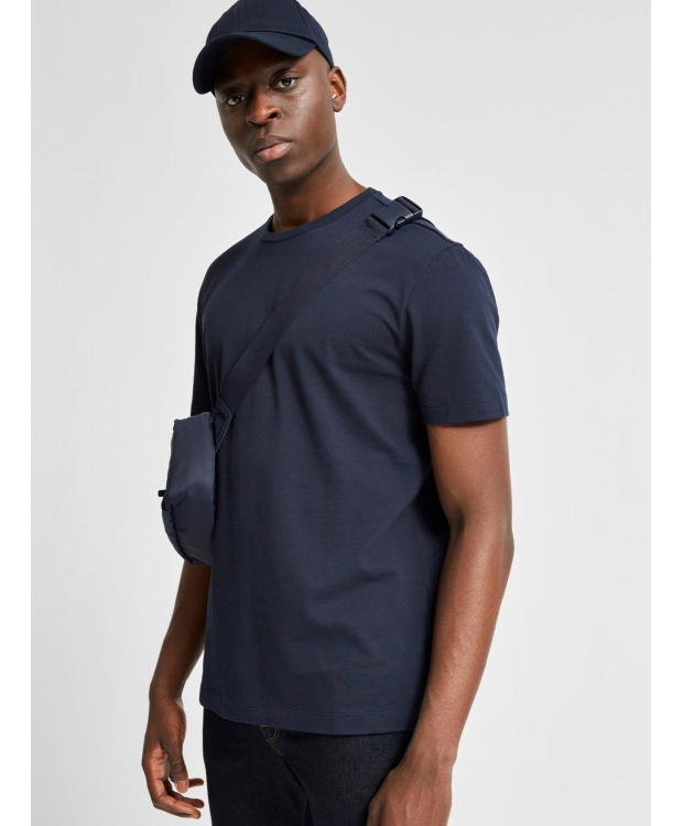 Selected relaxed fit t-shirt i navy blazer til herre billede 3