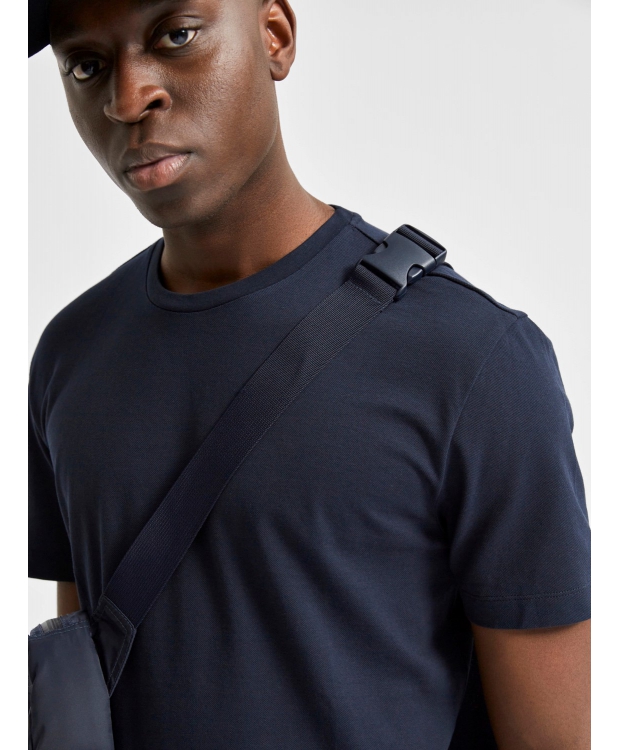 Selected relaxed fit t-shirt i navy blazer til herre billede 4