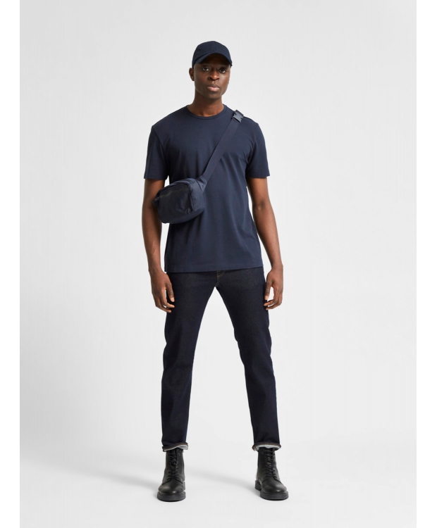 Selected relaxed fit t-shirt i navy blazer til herre billede 6