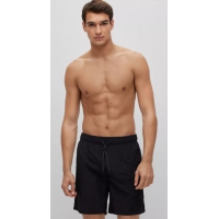 BOSS Badeshorts i sort m. logo til herre