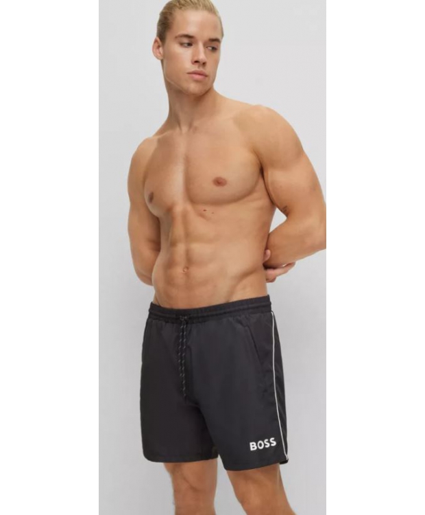 BOSS Badeshorts i sort m. logo til herre.