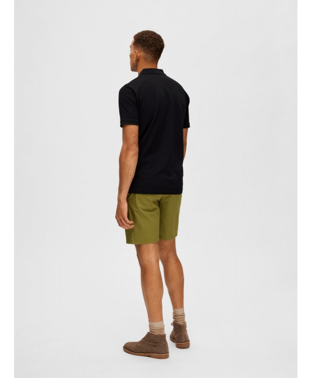 Selected klassisk polo i sort til herre