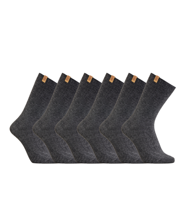 Iz sock Copenhagen 6pak luxury bambusstrømper i mørkegrå