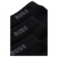 BOSS 5pak ankelstrømper m. logo i sort til herre
