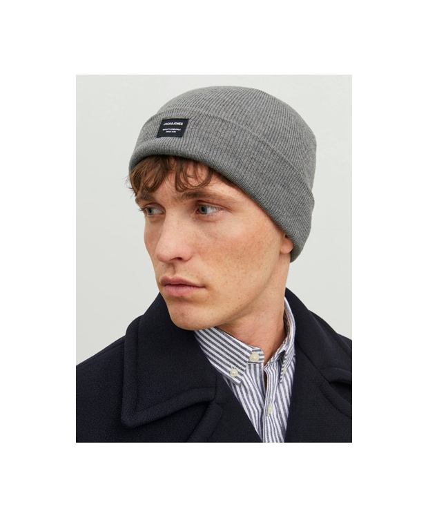 Jack & Jones klassisk hue i grå til herre billede 5