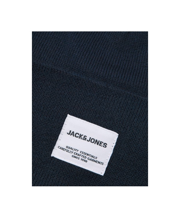 Jack & Jones strikhue i navy til herre billede 5