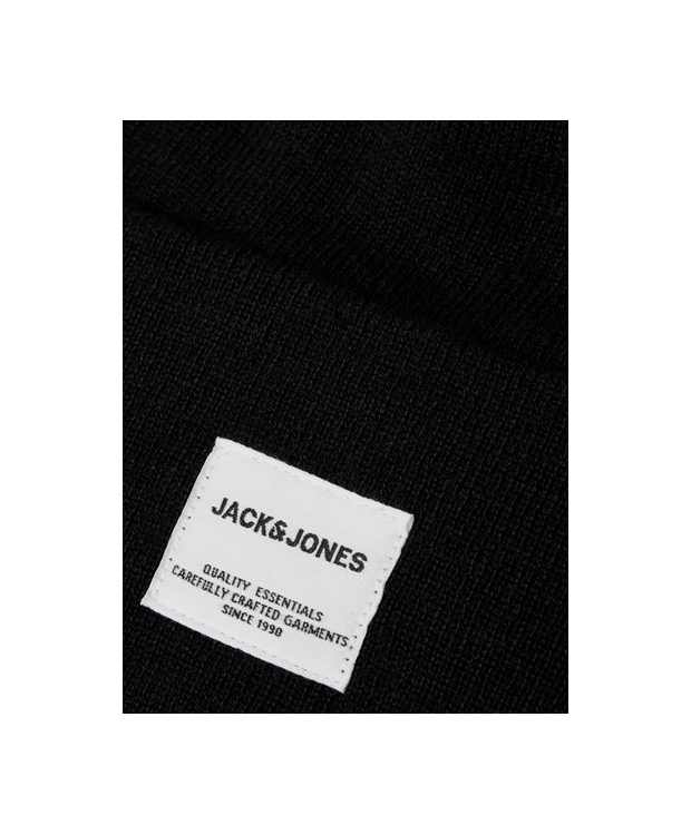 Jack & Jones strikhue i sort til herre billede 5