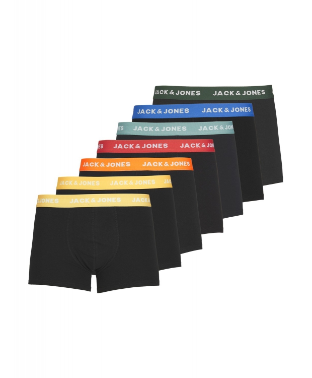 Jack & Jones 7-pak boxershorts i sort til herre