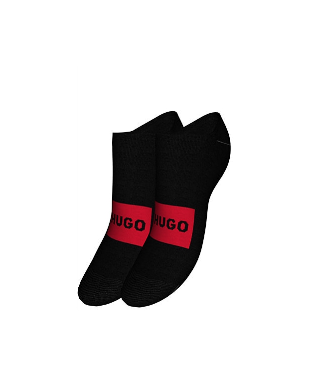 HUGO 2pak footies i sort m. box logo til kvinder billede 3