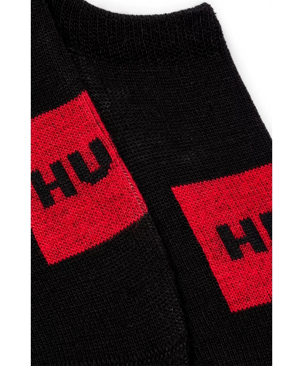 HUGO 2pak footies i sort m. box logo til kvinder