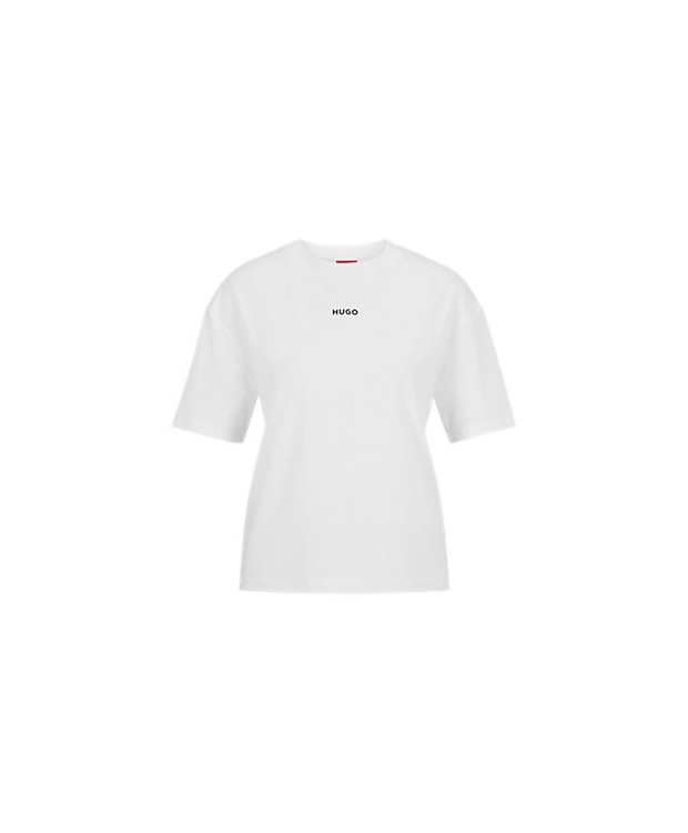 HUGO T-shirt i hvid til kvinder | Stretch jersey