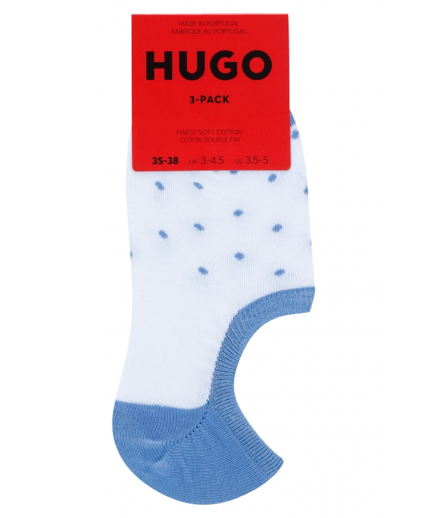 HUGO 3pak ankelstrømper i hvid til kvinder billede 3