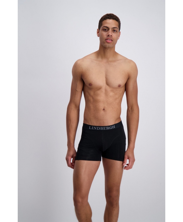 Lindbergh 3pak underbukser/boksershorts med bambus i sort til herre billede 3
