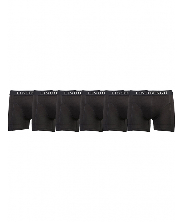 Lindbergh 6pak bambus underbukser/boksershorts i sort til herre