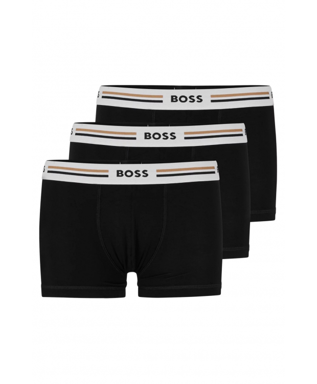 BOSS 3pak underbukser/boxershorts lavet i bambus (Viskose) i sort til herre
