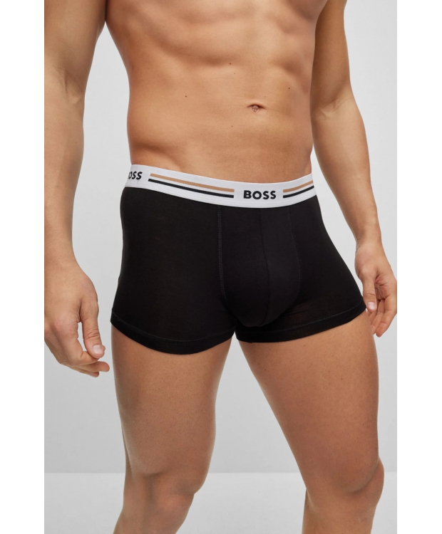 BOSS 3pak underbukser/boxershorts lavet i bambus (Viskose) i sort til herre billede 4