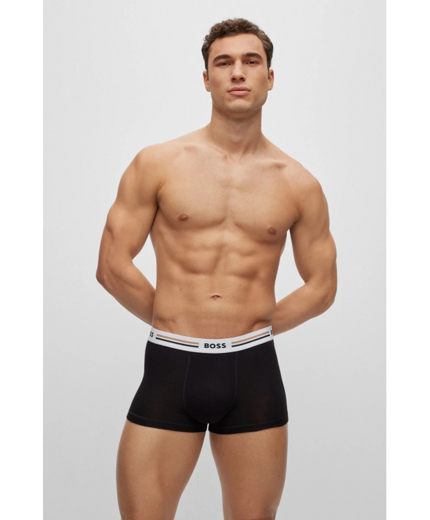 BOSS 3pak underbukser/boxershorts lavet i bambus (Viskose) i sort til herre billede 6