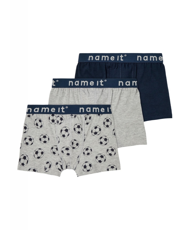 Name it 3-pak boxershorts/underbukser i grå & sort til drenge