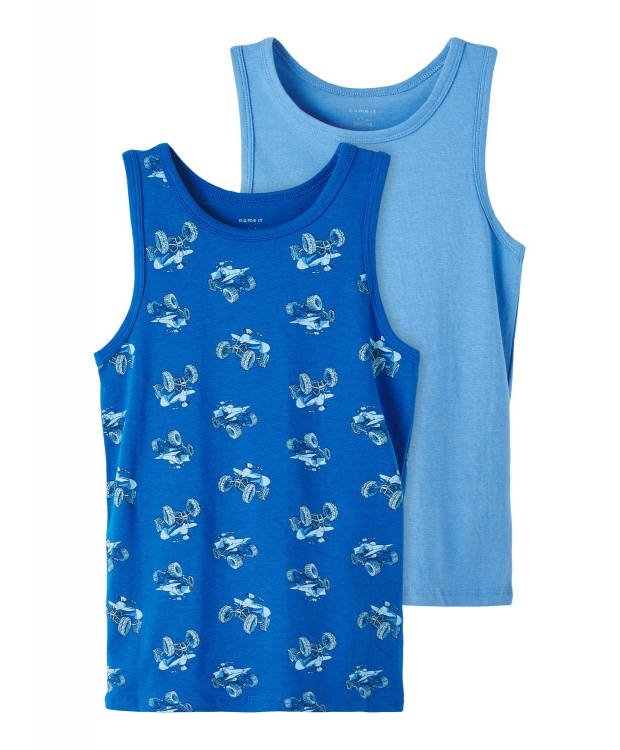 Name it 2-pak undertrøje/tank top i blå til drenge