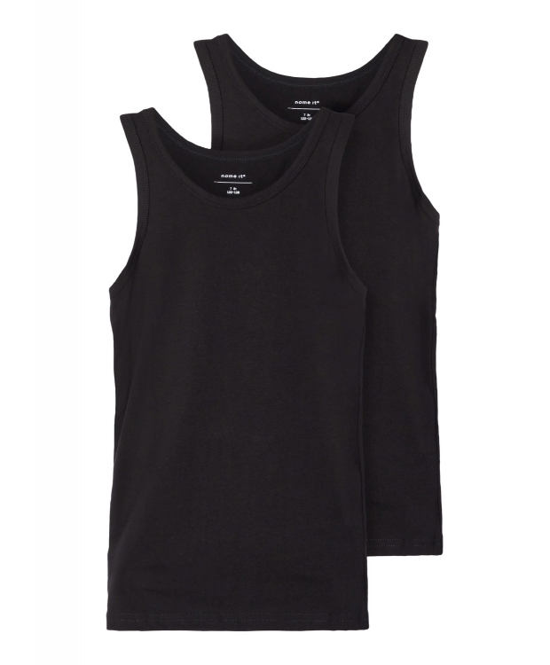 Name it 2-pak undertrøje/tank top i sort til drenge