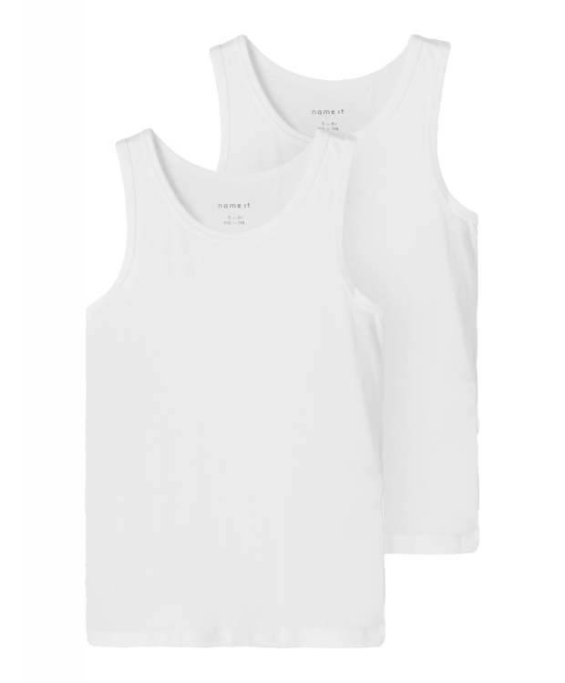 Name it 2-pak undertrøje/tank top i hvid til drenge