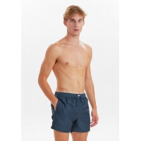 JBS badeshorts i genbrugt polyester i navy med striber til herre