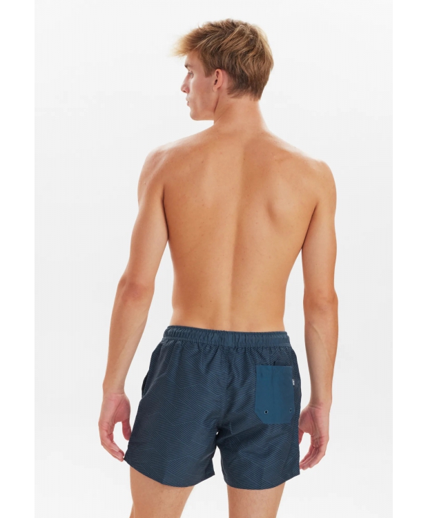 JBS badeshorts i genbrugt polyester i navy med striber til herre billede 3