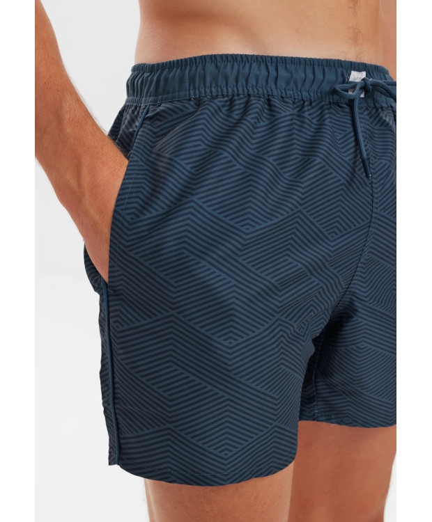 JBS badeshorts i genbrugt polyester i navy med striber til herre billede 4