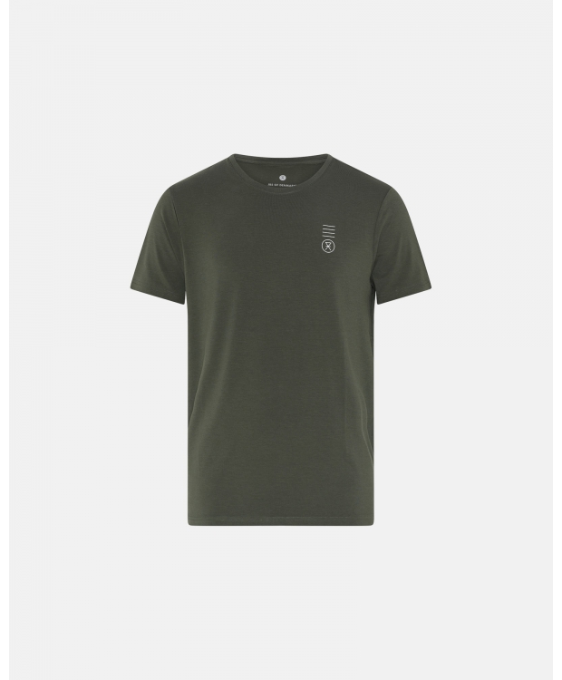 JBS of Denmark T-shirts o-hals i bambus i grøn til herre