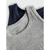 Name it 2-pak undertrøje/tank top i navy & grå til drenge