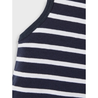 Name it 2-pak undertrøje/tank top i sort og hvid m. striber til drenge