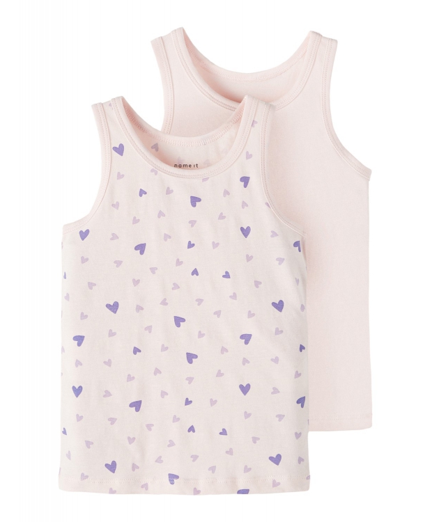 Name it 2-pak undertrøje/tank top i lyserød til piger