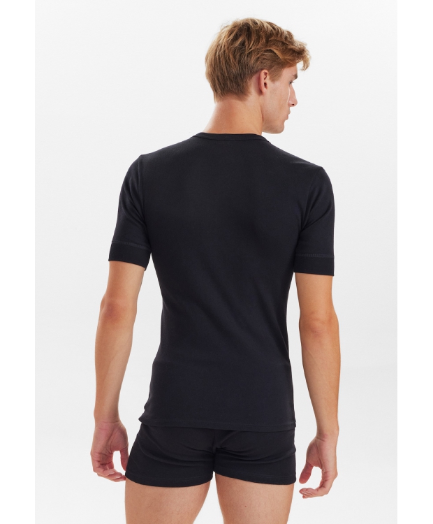 JBS bomulds t-shirt i sort til herre billede 3