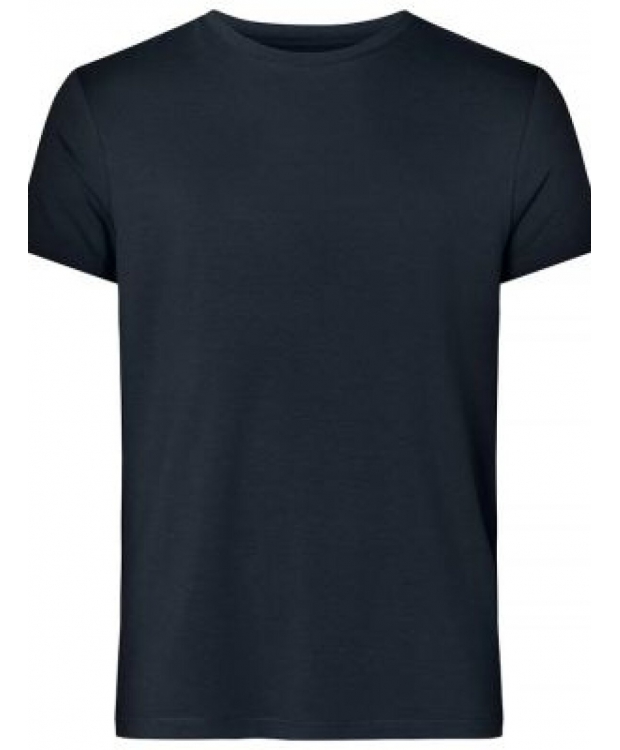 RESTERÖDS bambus T-shirt i navy med rund hals til herre