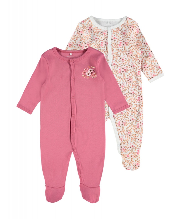 Name it 2-pak pyjamas dragt i lyserød til piger