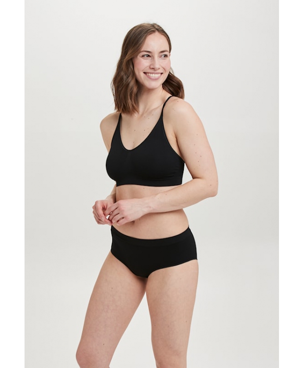 Decoy microfiber hipster trusse i sort til kvinder billede 3