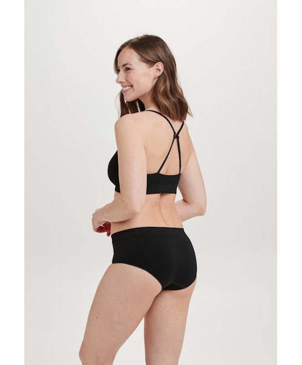 Decoy microfiber hipster trusse i sort til kvinder billede 4