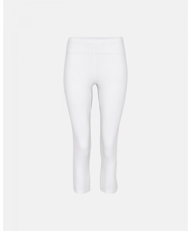 DECOY Capri Leggins i økologisk bomuld i hvid
