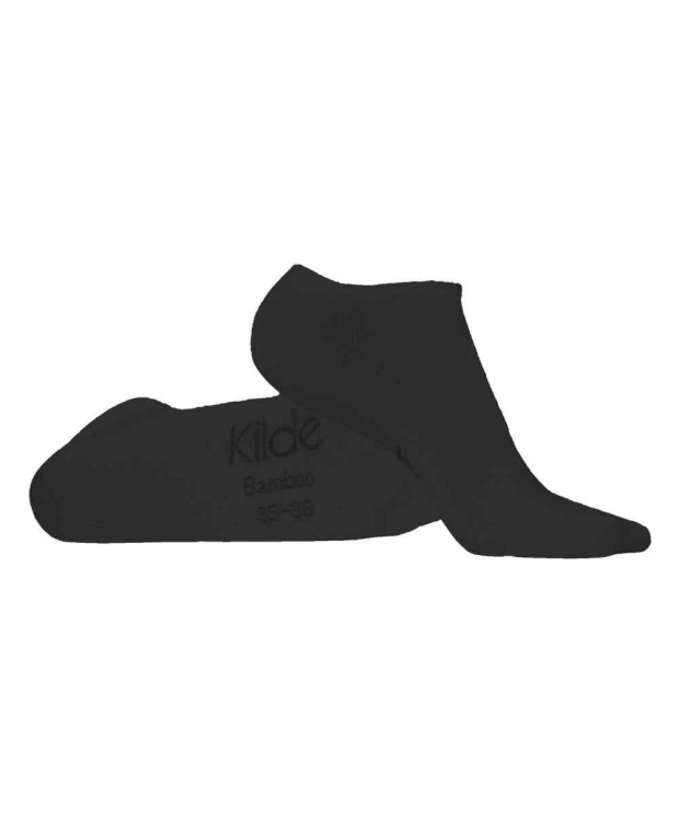 Kilde® Comfort & Diabetes “Low Cut” Bambus strømper i sort. Unisex