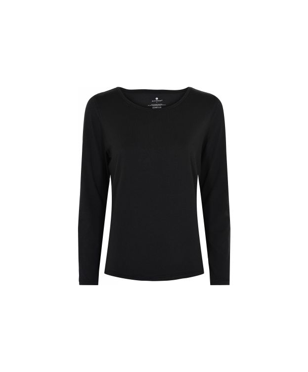 JBS of Denmark Women bambus langærmet t-shirt i sort til kvinder