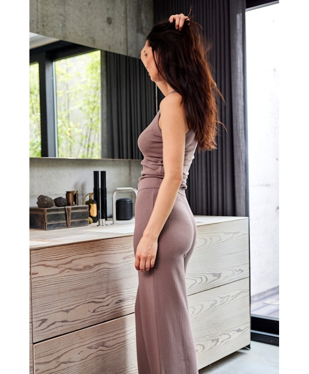 JBS of Denmark Women "Rib" bambus bukser i brune nuancer til kvinder billede 3